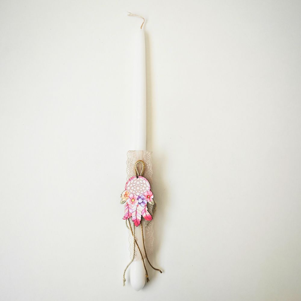 Easter Candle "Pink Dreamcatcher"