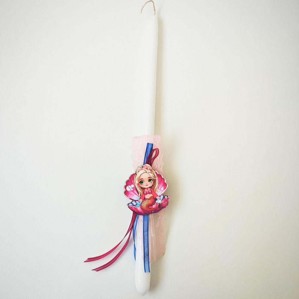 Easter Candle "Mermaid / Shell"
