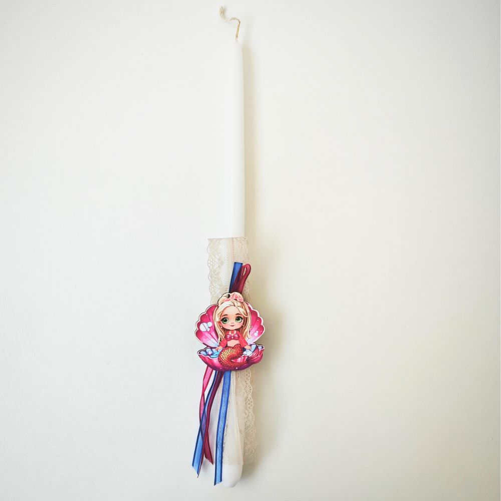 Easter Candle "Mermaid / Shell"