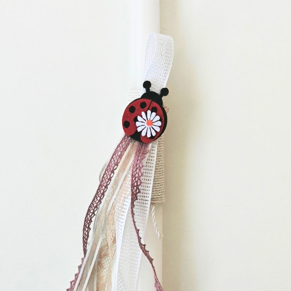 Easter Candle "Ladybug"