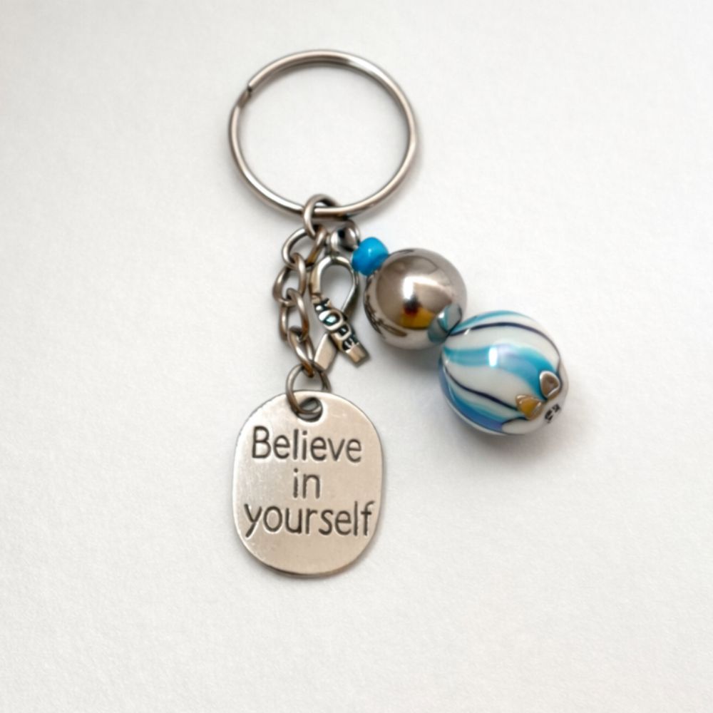 Keyring Blue Marble