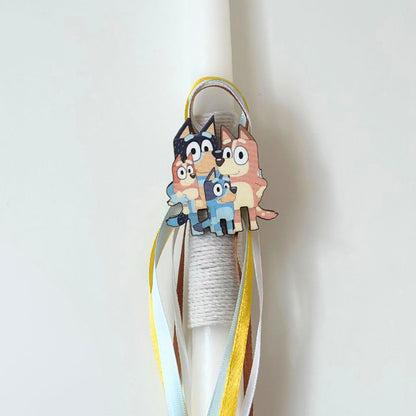 Easter Candle "Bluey"