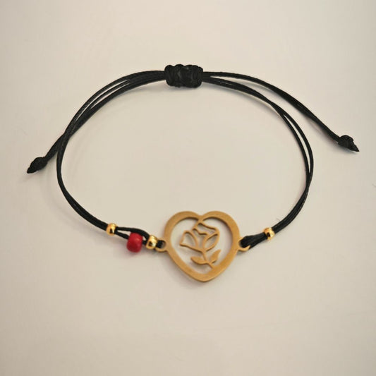 Bracelet Heart Flower