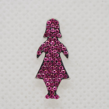 Pin Silhouette (Pink Strass)