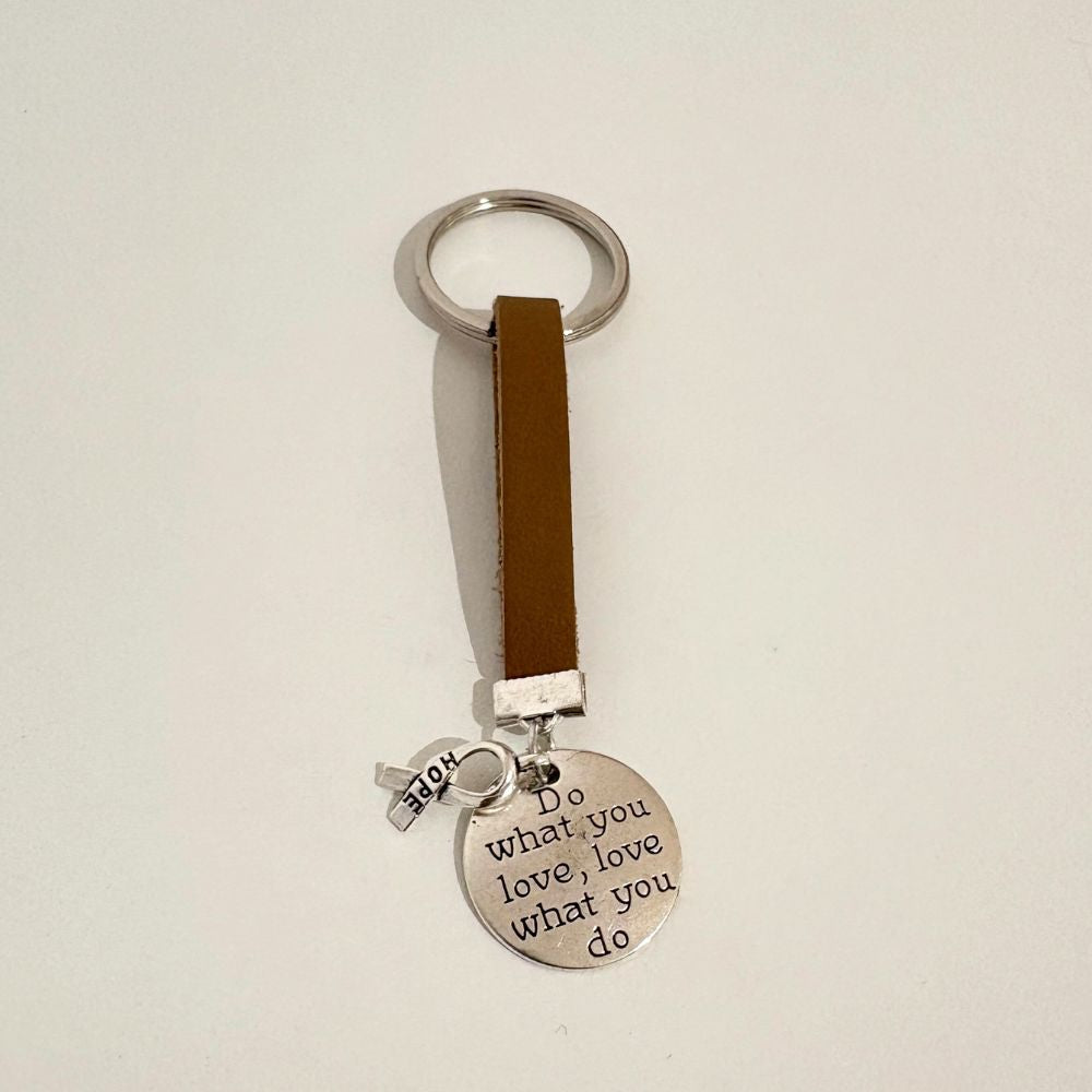 Keyring Brown Leather